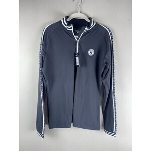 NOVELLA Equestrian The Sport Black White Quarter Zip Sz XL NWT Sporty Pullover